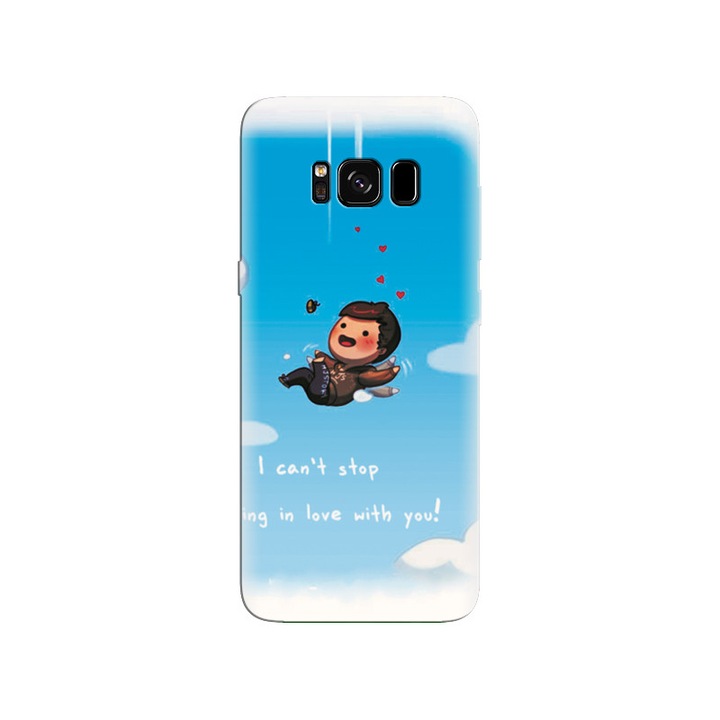 Husa din silicon compatibila cu Samsung Galaxy S8 - model Love Is I Cant Stop