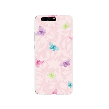 Husa Huawei P10 PLUS Pink Butterfly 006 Husa Huawei P10 PLUS Pink Butterfly 006