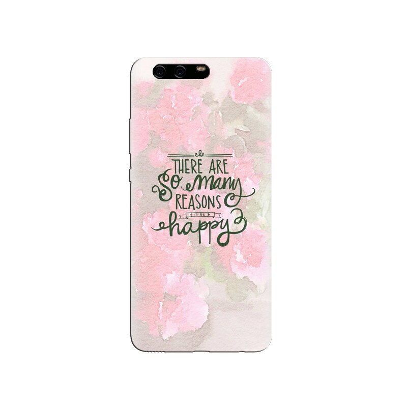 Husa Huawei P10 Pink Abstract With Quotes