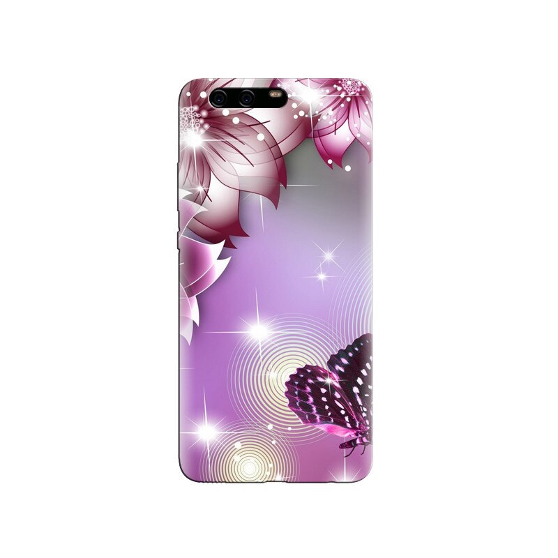 Husa Huawei P10 Purple Butterfly Cellphone