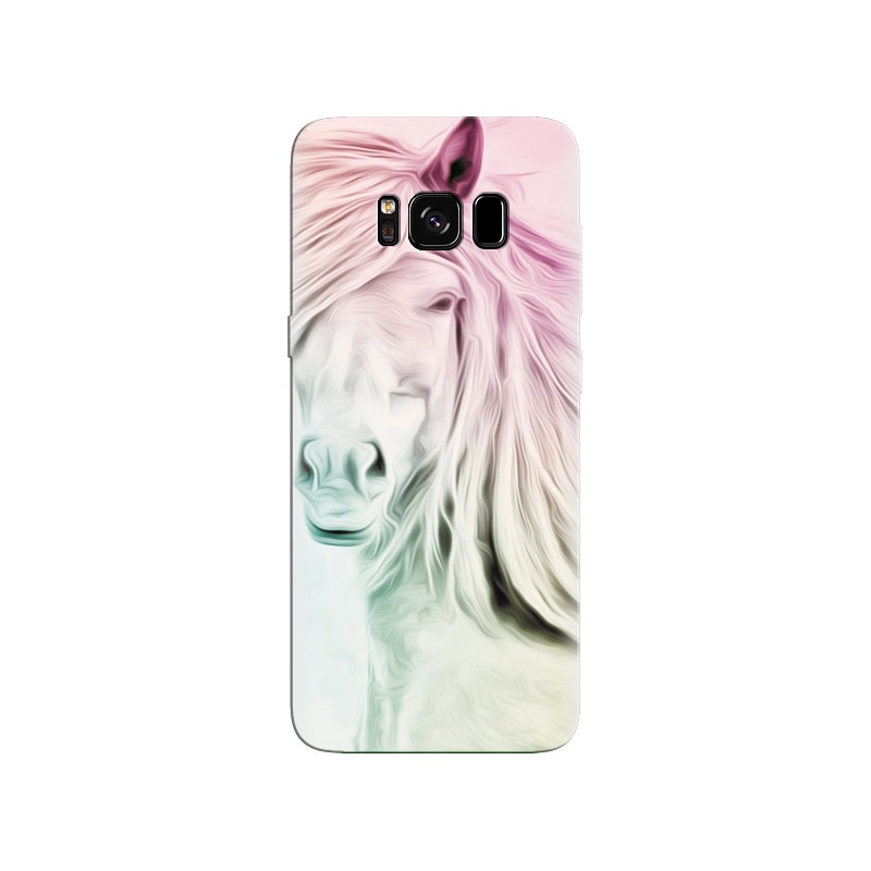 Husa Samsung S8 Lovely White Horse Art High Definitions