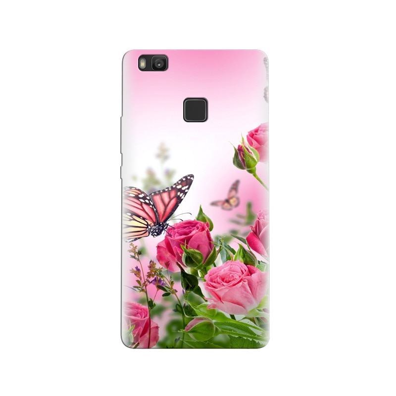 Husa Huawei P9 Lite Pink Butterfly 004