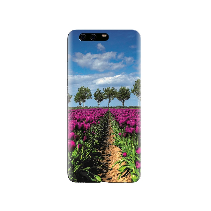 Husa Huawei P10 Purple Tulip Field In Holland