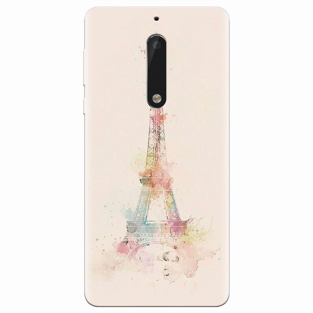 Husa silicon pentru Nokia 5, Eiffel Tower 001