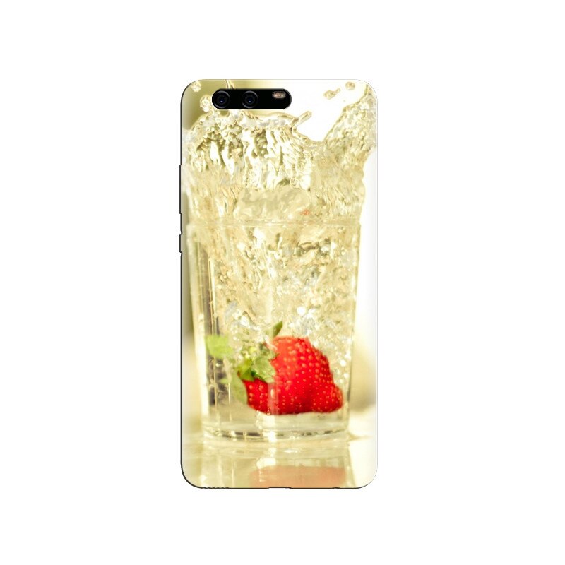 Husa Huawei P10 Strawberry Falling In Glass Of Water