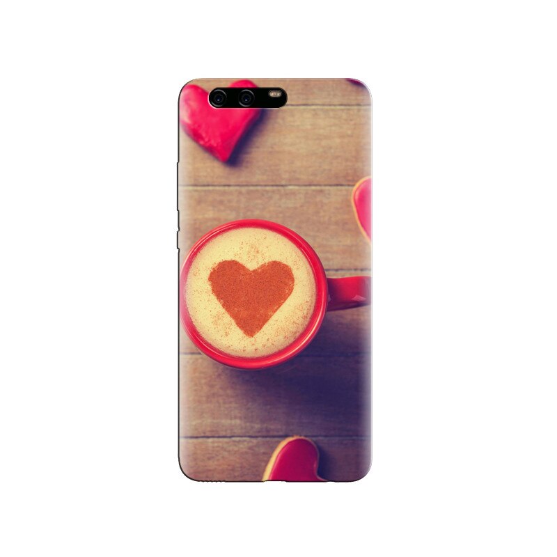 Husa Huawei P10 Red Cappuccino Love Heart