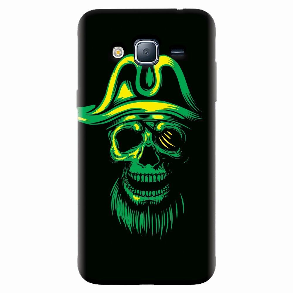 Husa silicon pentru Samsung Galaxy J5 2015, Pirate Skull