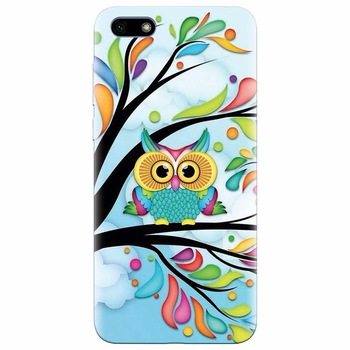 Husa silicon pentru Huawei Y5 Prime 2018, Owl 101 Husa silicon pentru Huawei Y5 Prime 2018, Owl 101