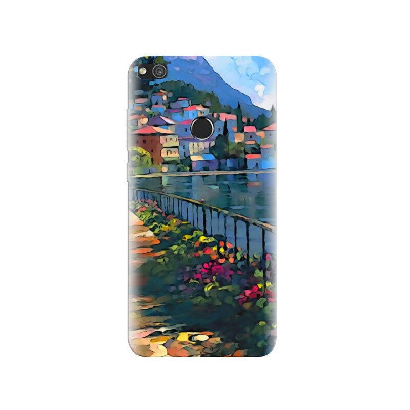 Husa Huawei P8 Lite 2017 Summer City Italy Colorful Painting Aqua Bright