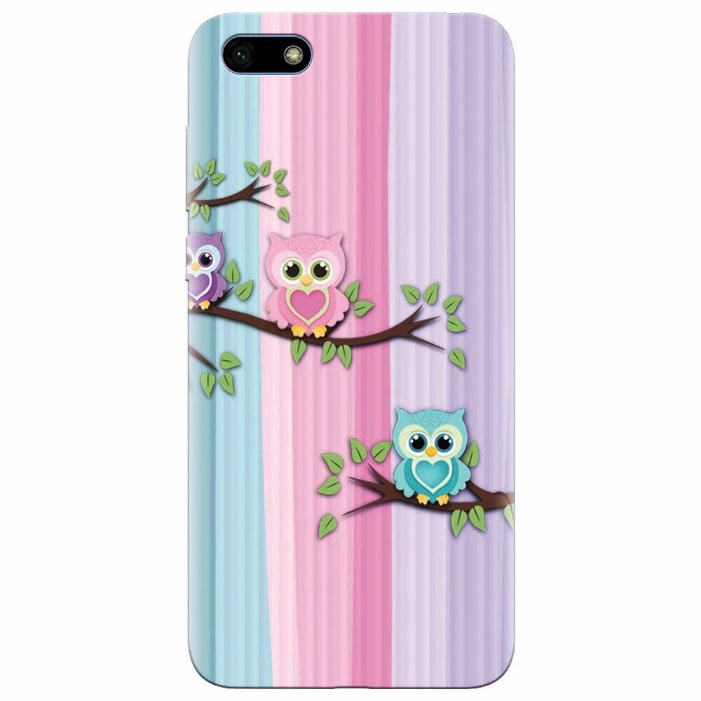Husa silicon pentru Huawei Y5 2018, Cute Owl