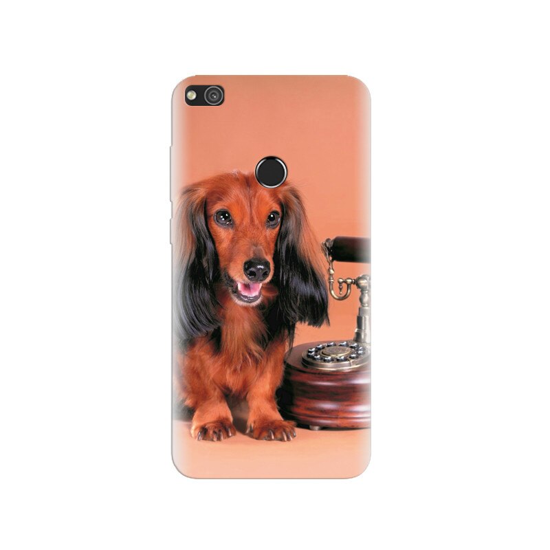 Husa Huawei P8 Lite 2017 Dog With Phone