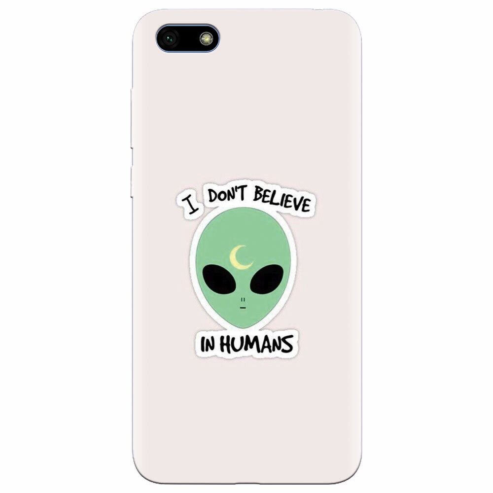 Husa silicon pentru Huawei Y5 2018, I Dont Believe In Humans