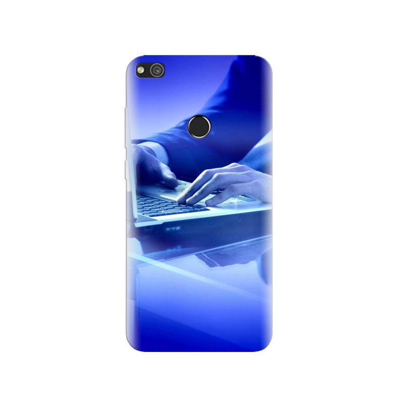 Husa Huawei P8 Lite 2017 Typing On Laptop Blue Light