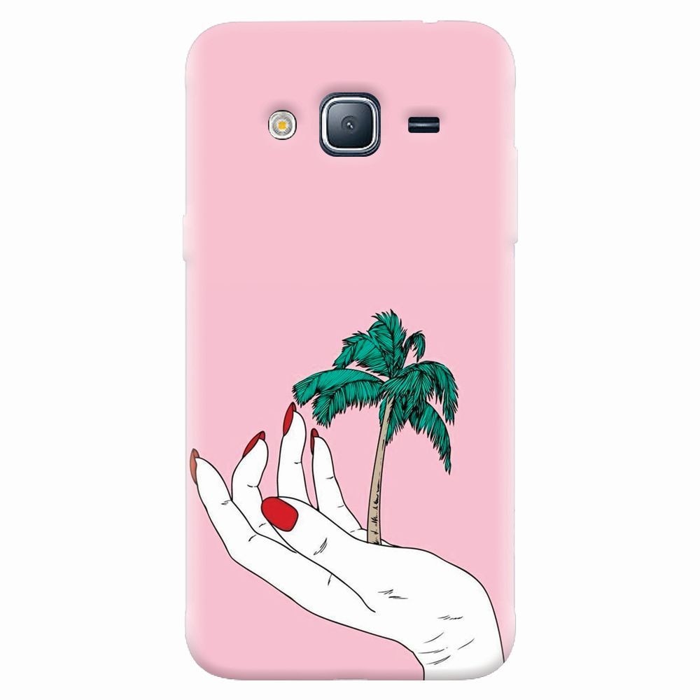 Husa silicon pentru Samsung Galaxy J5 2015, Palm Tree