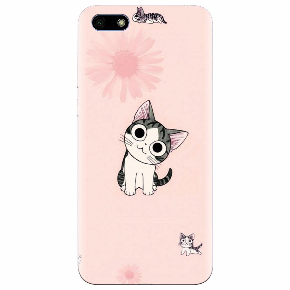 Husa silicon pentru Huawei Y5 2018, Cute Cat 101