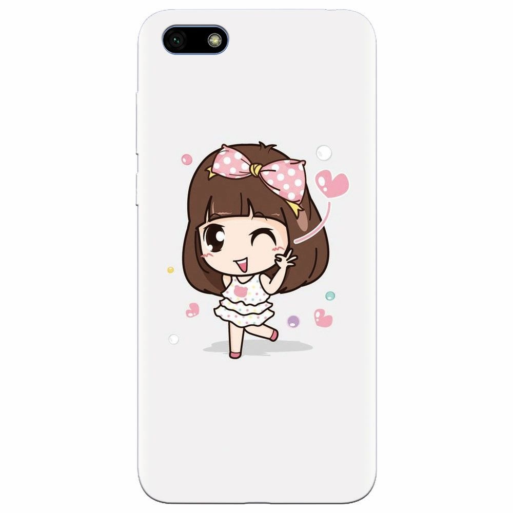 Husa silicon pentru Huawei Y5 2018, Happy Girl