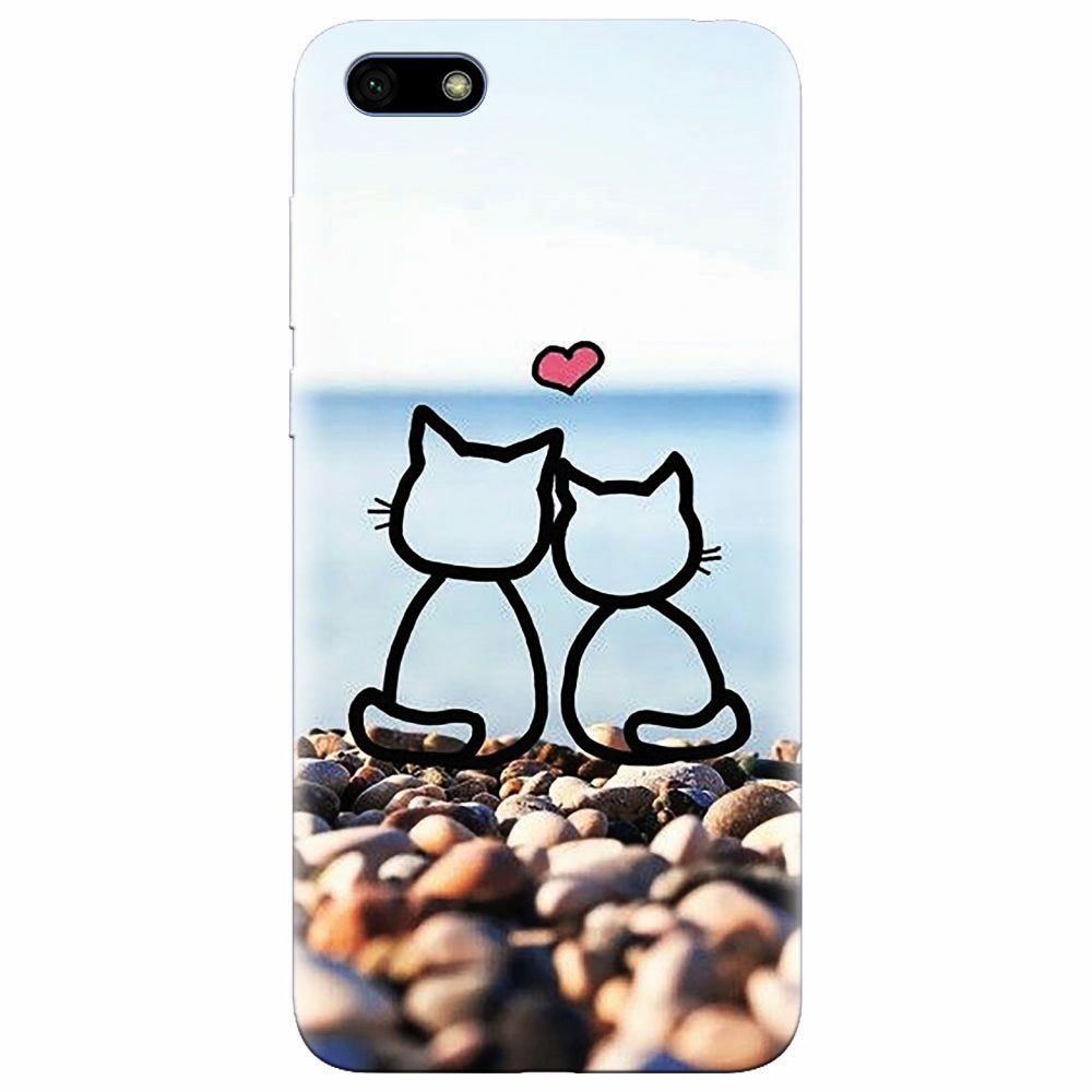 Husa silicon pentru Huawei Y5 2018, In Love Cats