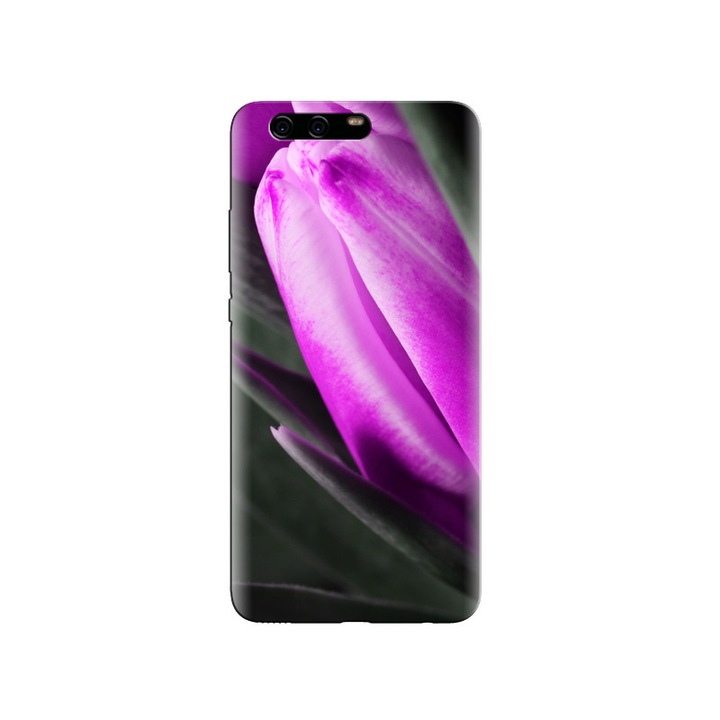 Husa din silicon compatibila cu Huawei P10 Tulip