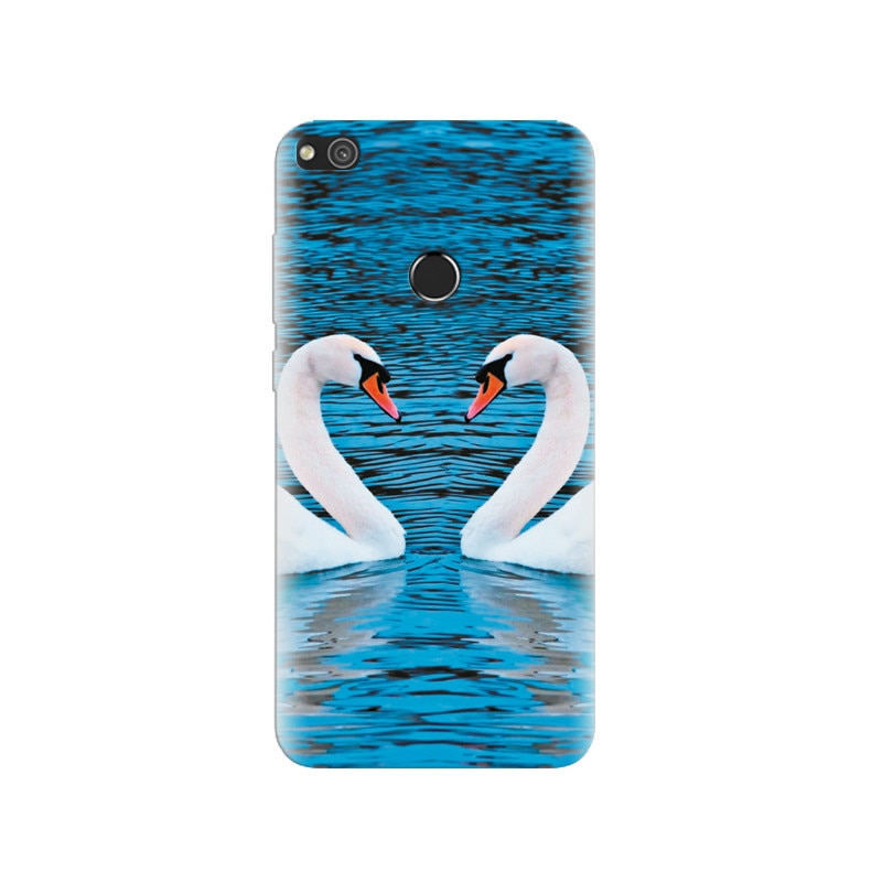 Husa Huawei P8 Lite 2017 Two Very Beautiful Swan High Resolution Pics