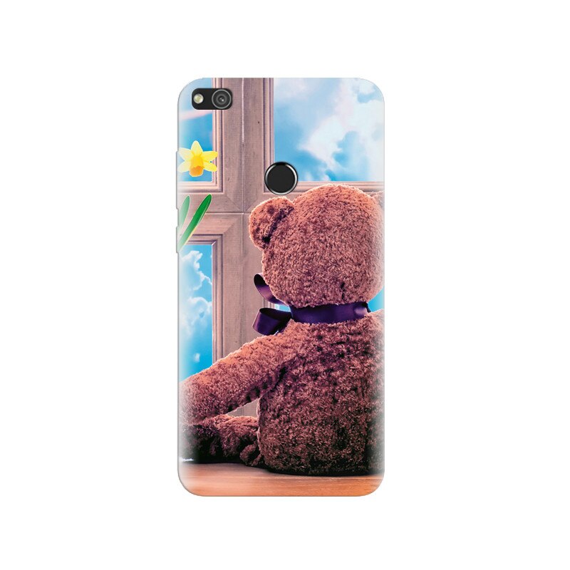Husa Huawei P8 Lite 2017 Teddy Bear With Bouquet
