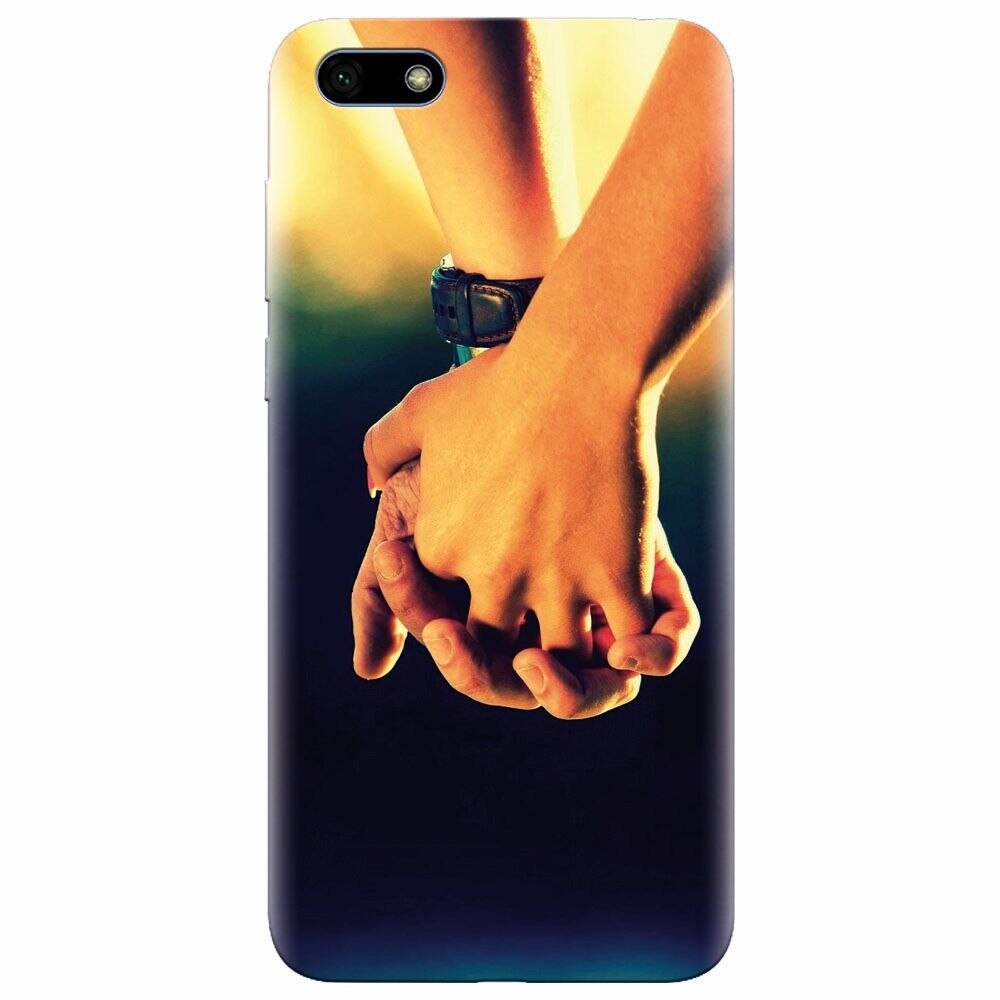 Husa silicon pentru Huawei Y5 Prime 2018, Couple Holding Hands