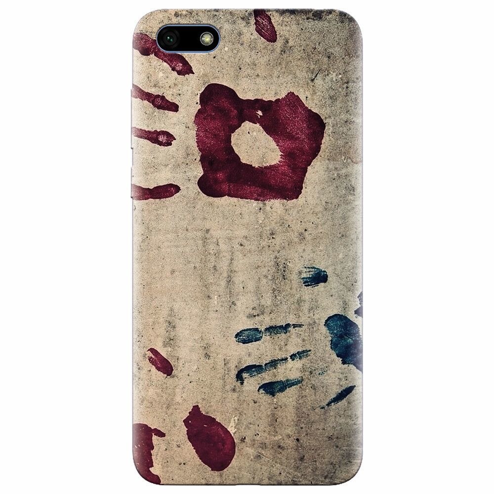 Husa silicon pentru Huawei Y5 Prime 2018, Handprints