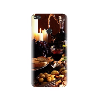 Husa Huawei P8 Lite 2017 Delicious Meal Food Wine Grapes Steak Candles Husa Huawei P8 Lite 2017 Delicious Meal Food Wine Grapes Steak Candles
