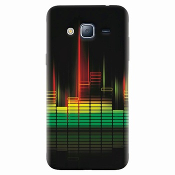 Husa silicon pentru Samsung Galaxy J7 2015, Abstract Dj Sound System Husa silicon pentru Samsung Galaxy J7 2015, Abstract Dj Sound System