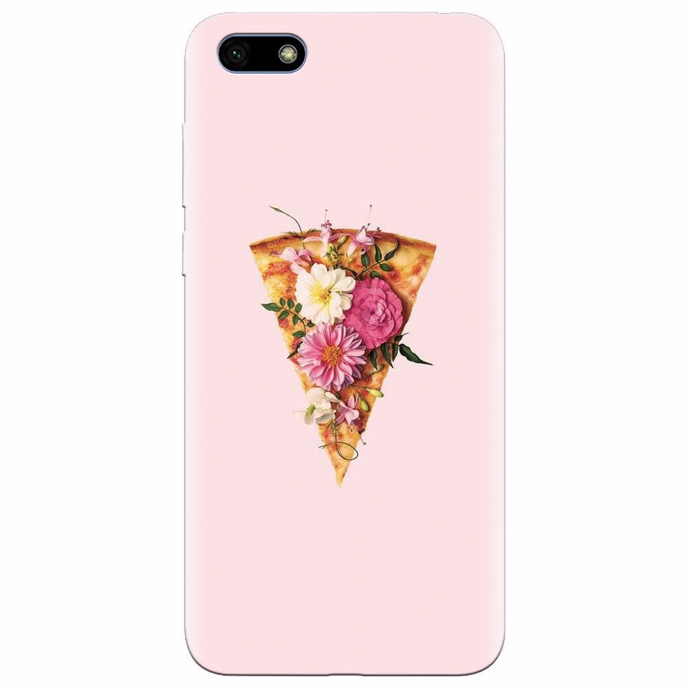 Husa silicon pentru Huawei Y5 Prime 2018, Flower Pizza
