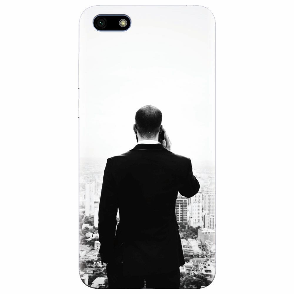 Husa silicon pentru Huawei Y5 2018, Man In Suit