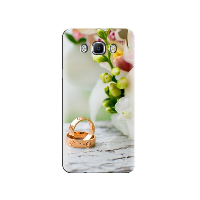 Husa Samsung J3 Wedding Rings Flowers