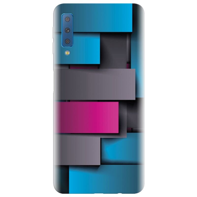 Husa silicon pentru Samsung Galaxy A7 2018, Cool Abstract