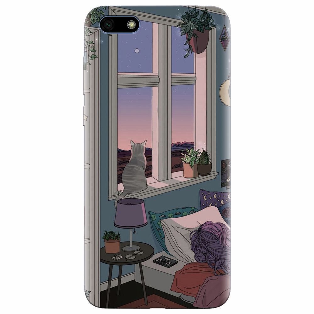 Husa silicon pentru Huawei Y5 Prime 2018, Girl Room