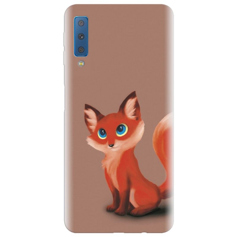 Husa silicon pentru Samsung Galaxy A7 2018, Fox Cartoon Animal And