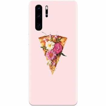 Husa silicon pentru Huawei P30 Pro, Flower Pizza Husa silicon pentru Huawei P30 Pro, Flower Pizza