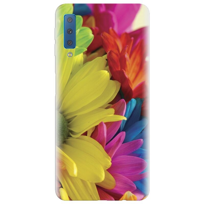 Husa silicon pentru Samsung Galaxy A7 2018, Flower