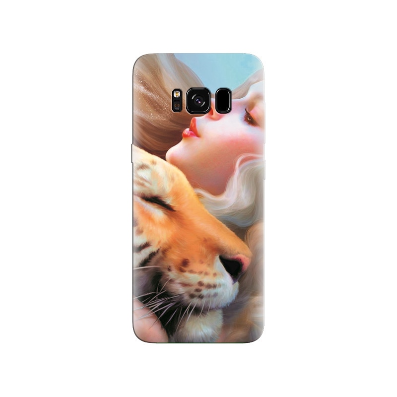 Husa Samsung S8 Plus Lovely Art Of Girl And Tiger
