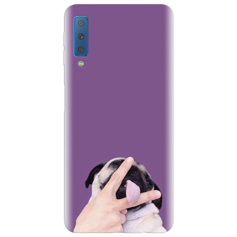Husa silicon pentru Samsung Galaxy A7 2018, Cute Dog 2