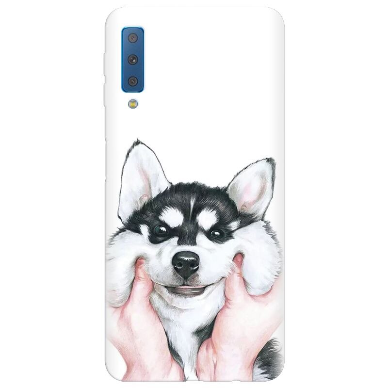Husa silicon pentru Samsung Galaxy A7 2018, Cute Dog 1.