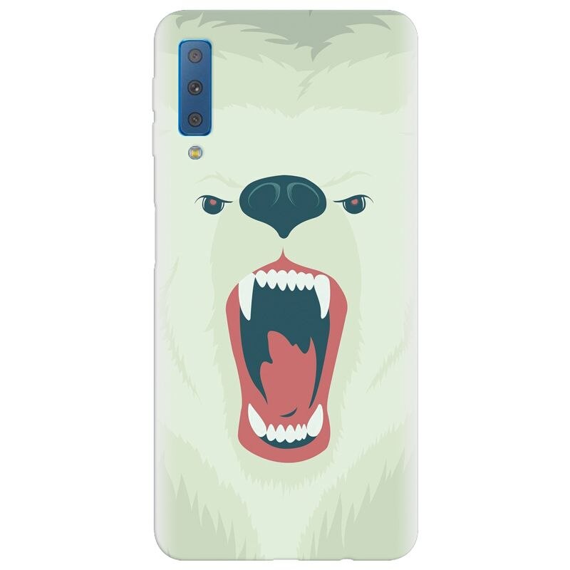 Husa silicon pentru Samsung Galaxy A7 2018, Fierce Polar Bear Winter