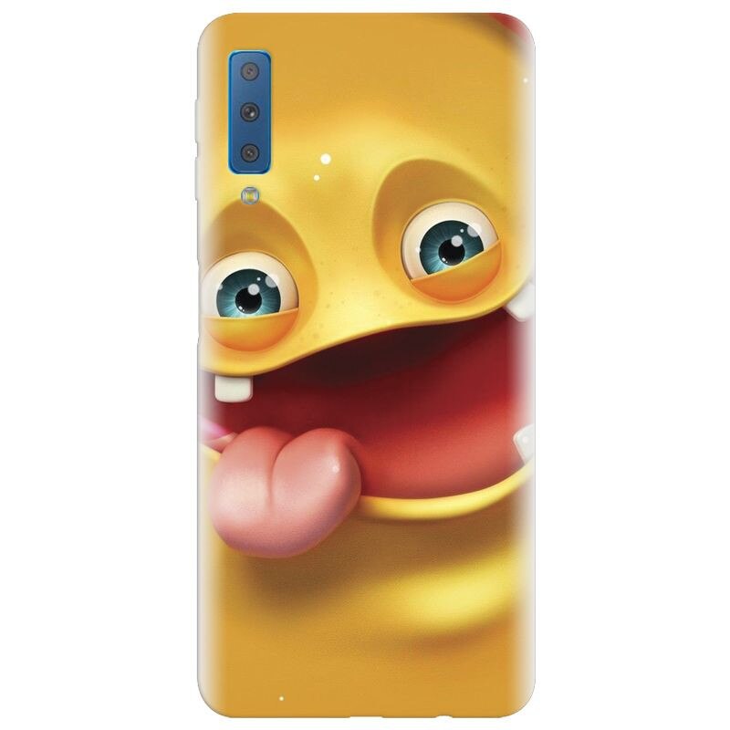 Husa silicon pentru Samsung Galaxy A7 2018, Cute Monster