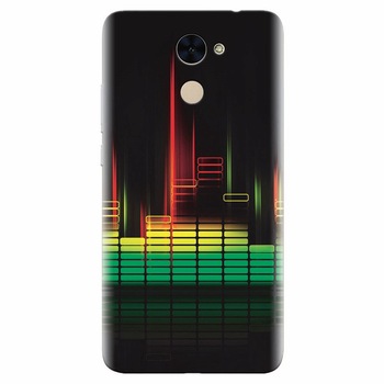 Husa silicon pentru Huawei Enjoy 7 Plus, Abstract Dj Sound System Husa silicon pentru Huawei Enjoy 7 Plus, Abstract Dj Sound System