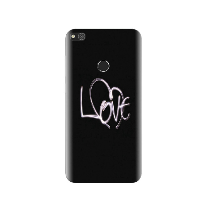 Husa Huawei P8 Lite 2017 Black And White Love Tag High Resolutions