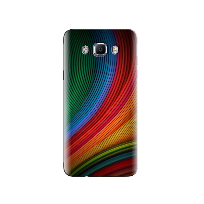 Husa Samsung J3 Stock Colorful Lines Curves