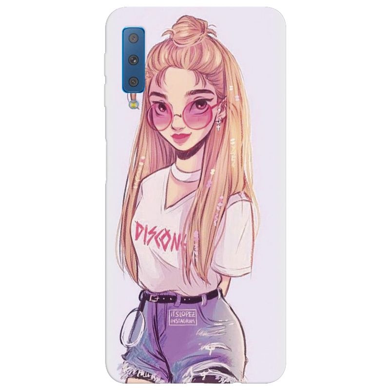 Husa silicon pentru Samsung Galaxy A7 2018, Girl Look