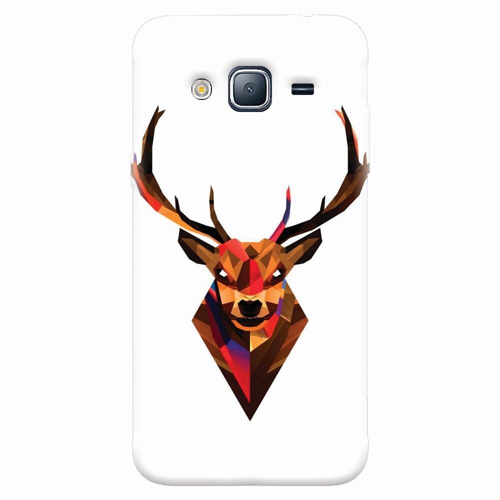 Husa silicon pentru Samsung Galaxy J7 2015, Geometric Tibetan Antelope