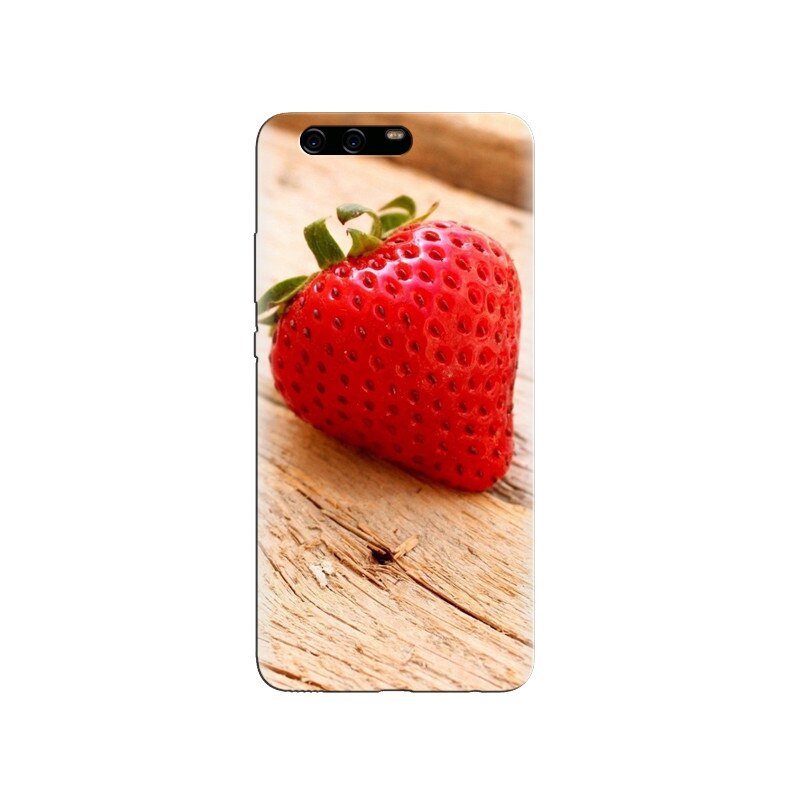 Husa Huawei P10 Strawberry Close Up Wood