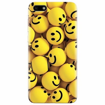 Husa silicon pentru Huawei Y5 Prime 2018, Smiles 002 Husa silicon pentru Huawei Y5 Prime 2018, Smiles 002