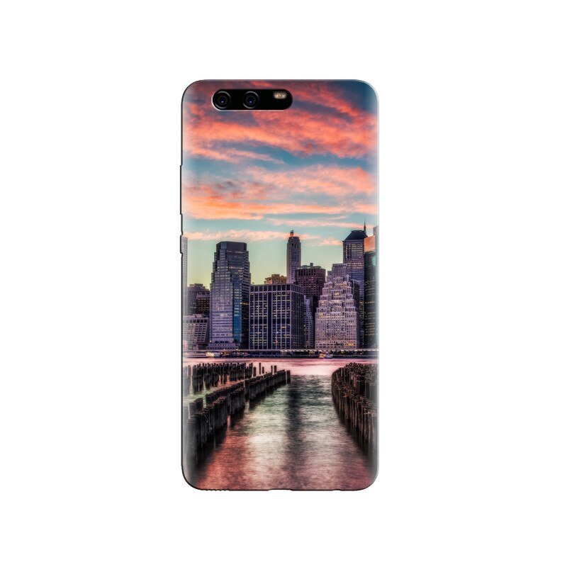 Husa Huawei P10 Sunset Light Over City Shades Of Purple
