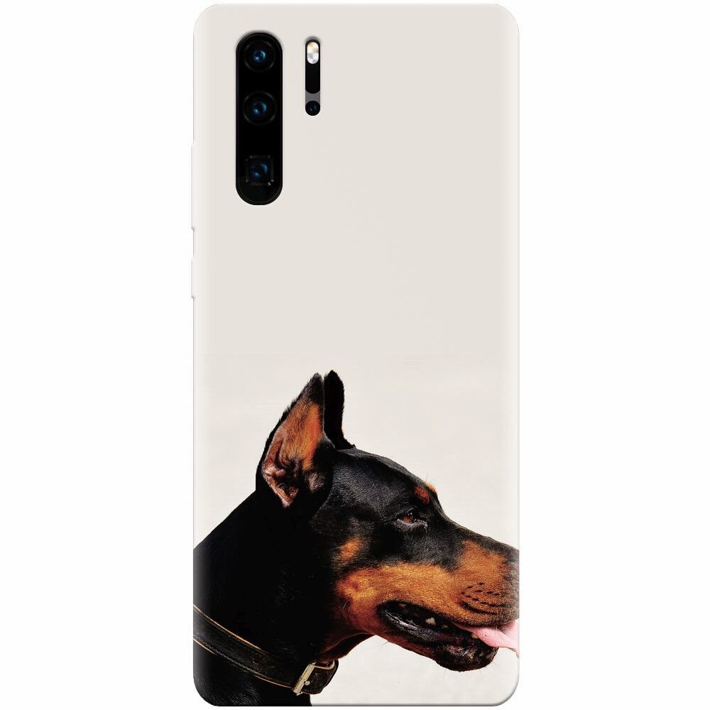 Husa silicon pentru Huawei P30 Pro, Doberman